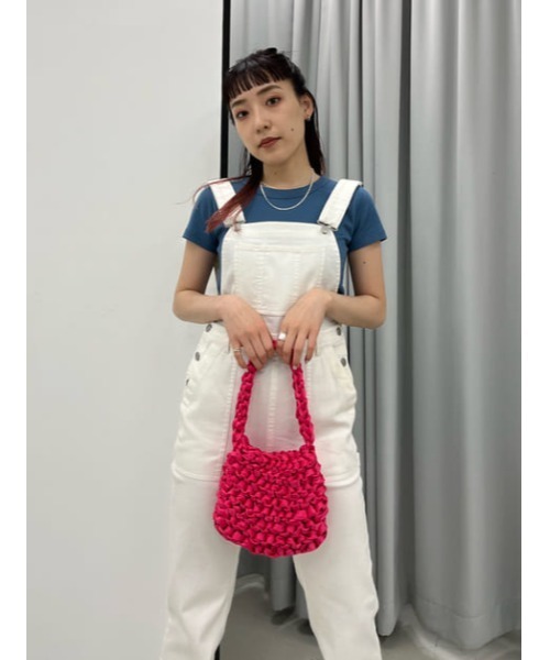 SLY(スライ)の「COTTON 2WAY SALOPETTE コットン サロペット(サロペット/オーバーオール・レディース・ホワイト/ブラック・1/2/0)」の22枚目の写真