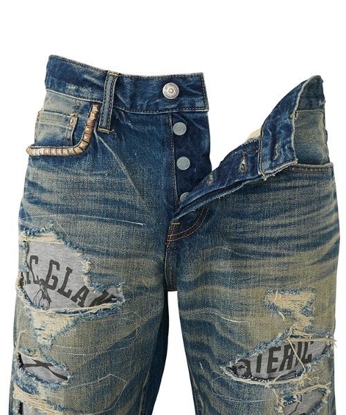 HYSTERIC GLAMOUR（ヒステリックグラマー）の「CPR スリムストレートデニムパンツ（その他パンツ・メンズ・インディゴブルー・32inch/30inch/28inch/34inch/31inch/29inch）」の2枚目の写真