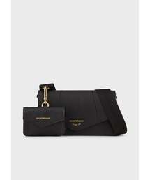 EMPORIO ARMANI | 【エンポリオ アルマーニ】ショルダーバッグ ディアスキンプリントレザー製 カードホルダー付き(ショルダーバッグ)