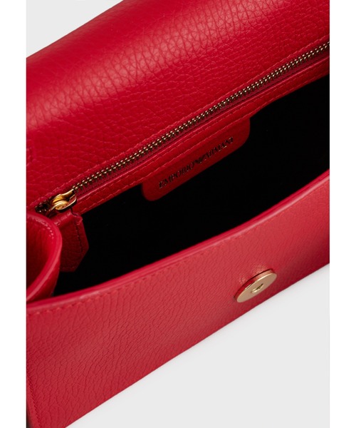 EMPORIO ARMANI（エンポリオアルマーニ）の「【エンポリオ アルマーニ】ショルダーバッグ ディアスキンプリントレザー製 カードホルダー付き（ショルダーバッグ・レディース・レッド/ブラック・FREE）」の21枚目の写真