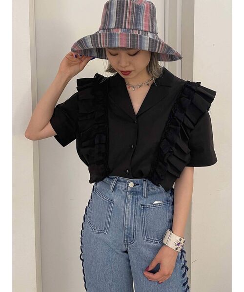 jouetie（ジュエティ）の「ストライプワイドハット（ハット・レディース・その他1/その他2・FREE）」の14枚目の写真