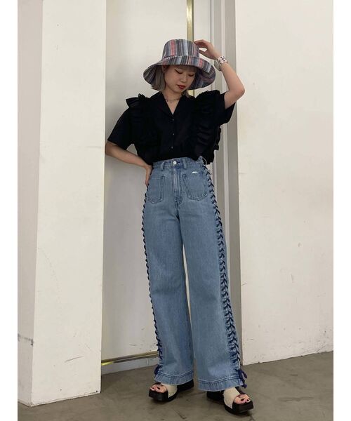 jouetie（ジュエティ）の「ストライプワイドハット（ハット・レディース・その他1/その他2・FREE）」の10枚目の写真