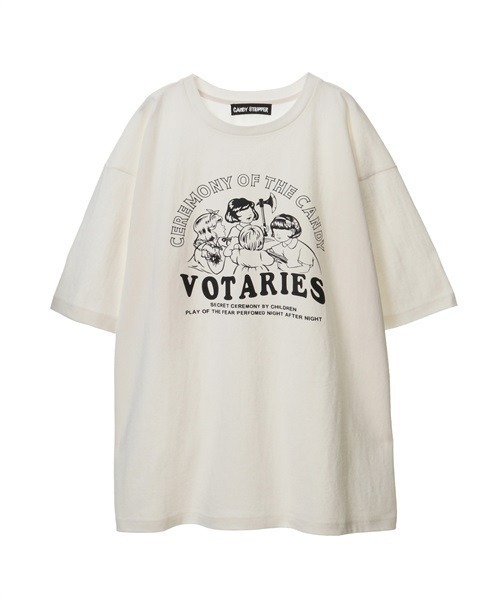 Candy Stripper（キャンディストリッパー）の「CEREMONY OF THE CANDY Tシャツ（Tシャツ/カットソー・レディース・ブラック/ブラウン/オフホワイト・2）」の10枚目の写真