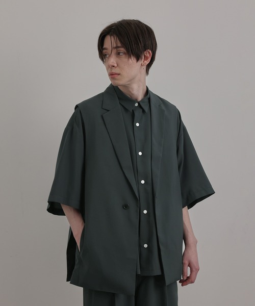 JUNRED(ジュンレッド)の「エアスルーテーラールーズベスト(ベスト・メンズ・ブラック/ベージュ/ブルー系その他4・S/M/L)」の4枚目の写真