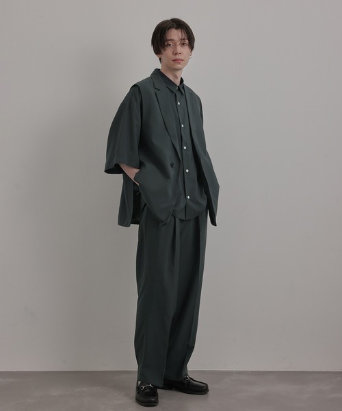 JUNRED(ジュンレッド)の「エアスルーテーラールーズベスト(ベスト・メンズ・ブラック/ベージュ/ブルー系その他4・S/M/L)」の13枚目の写真