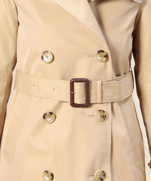 BEAUTY&YOUTH UNITED ARROWS（ビューティーアンドユースユナイテッドアローズ）の「BYTF 60/2 レギュラートレンチコート◆（トレンチコート・レディース・ベージュ・LARGE/MEDIUM/SMALL）」の3枚目の写真
