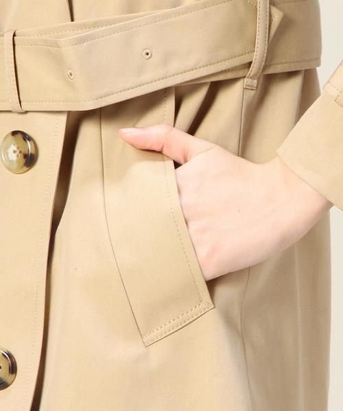 BEAUTY&YOUTH UNITED ARROWS（ビューティーアンドユースユナイテッドアローズ）の「BYTF 60/2 レギュラートレンチコート◆（トレンチコート・レディース・ベージュ・LARGE/MEDIUM/SMALL）」の4枚目の写真