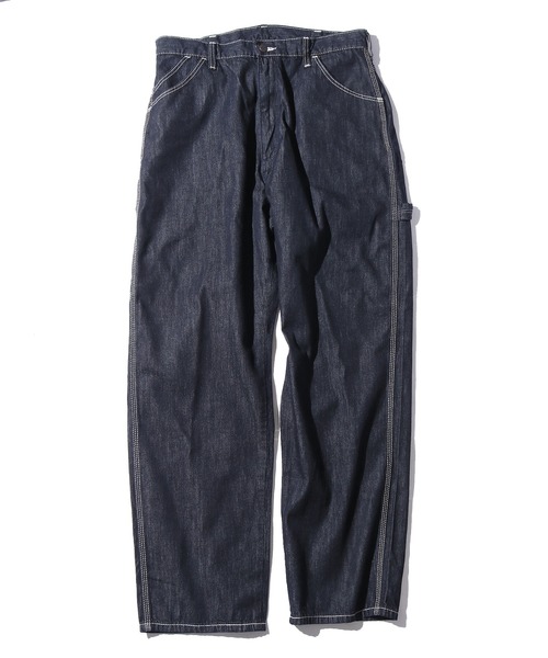 Wrangler（ラングラー）の「WRANGLER/ラングラー WORK PAINTER ワークペンタ―パンツ ワイドパンツ（デニムパンツ・メンズ・マスタード/ブラック/インディゴブルー/オフホワイト/グリーン/ダークインディゴブルー/ブラウン/ライトパープル/オレンジ/ラベンダー/ダークブルー・S/L/M/XL）」の7枚目の写真