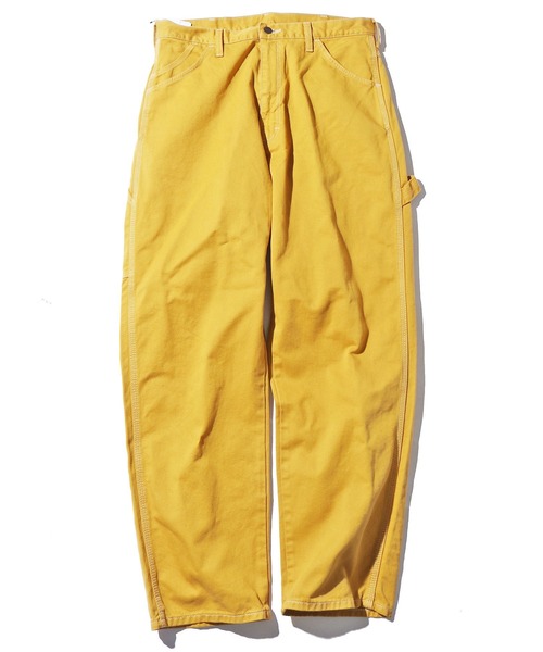 Wrangler（ラングラー）の「WRANGLER/ラングラー WORK PAINTER ワークペンタ―パンツ ワイドパンツ（デニムパンツ・メンズ・マスタード/ブラック/インディゴブルー/オフホワイト/グリーン/ダークインディゴブルー/ブラウン/ライトパープル/オレンジ/ラベンダー/ダークブルー・S/L/M/XL）」の10枚目の写真