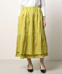 Samansa Mos2 | 裾ティアードスカート(スカート)