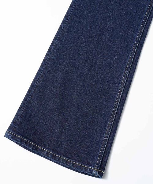 X-girl（エックスガール）の「FLARE DENIM PANTS/デニム フレアパンツ（デニムパンツ・レディース・インディゴブルー/グレー・M/XS/S）」の6枚目の写真