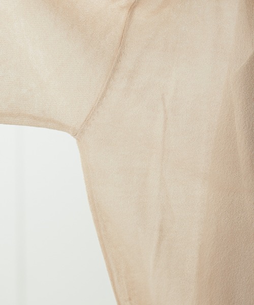 natural couture（ナチュラルクチュール）の「WEB限定/ほんのりシアーカーディガン＋タンクセット（アンサンブル・レディース・アイボリー/サックスブルー/グリーン/ピンク・FREE）」の6枚目の写真