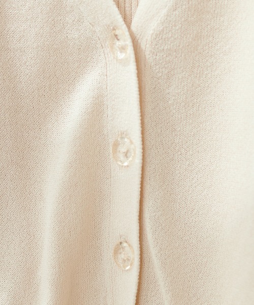 natural couture（ナチュラルクチュール）の「WEB限定/ほんのりシアーカーディガン＋タンクセット（アンサンブル・レディース・アイボリー/サックスブルー/グリーン/ピンク・FREE）」の9枚目の写真