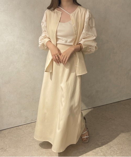 apres jour clair（アプレジュールクレア）の「【apres jour clair】袖切り替えブラウス【ZOZOTOWN限定アイテム】（シャツ/ブラウス・レディース・アイボリー/ベージュ・X-LARGE/フリー）」の6枚目の写真