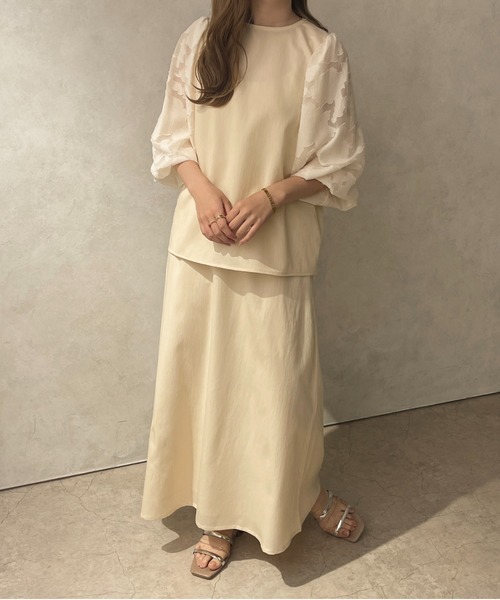 apres jour clair（アプレジュールクレア）の「【apres jour clair】袖切り替えブラウス【ZOZOTOWN限定アイテム】（シャツ/ブラウス・レディース・アイボリー/ベージュ・X-LARGE/フリー）」の7枚目の写真