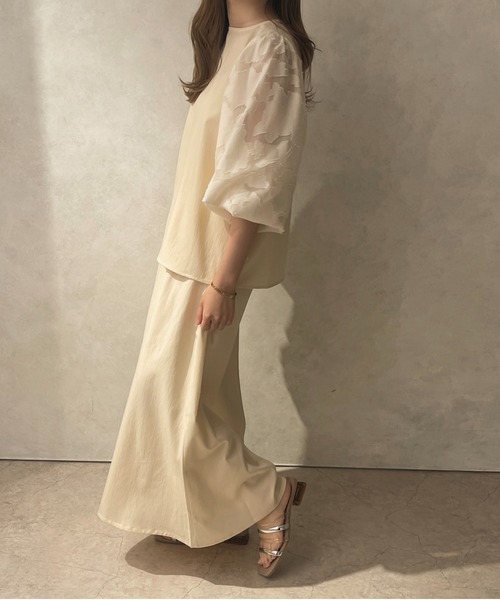 apres jour clair（アプレジュールクレア）の「【apres jour clair】袖切り替えブラウス【ZOZOTOWN限定アイテム】（シャツ/ブラウス・レディース・アイボリー/ベージュ・X-LARGE/フリー）」の9枚目の写真