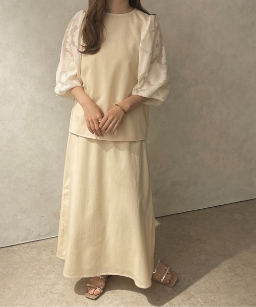 apres jour clair（アプレジュールクレア）の「【apres jour clair】袖切り替えブラウス【ZOZOTOWN限定アイテム】（シャツ/ブラウス・レディース・アイボリー/ベージュ・X-LARGE/フリー）」の13枚目の写真