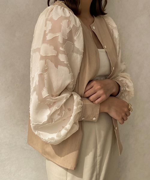 apres jour clair（アプレジュールクレア）の「【apres jour clair】袖切り替えブラウス【ZOZOTOWN限定アイテム】（シャツ/ブラウス・レディース・アイボリー/ベージュ・X-LARGE/フリー）」の17枚目の写真