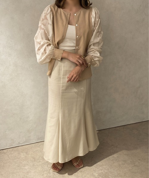 apres jour clair（アプレジュールクレア）の「【apres jour clair】袖切り替えブラウス【ZOZOTOWN限定アイテム】（シャツ/ブラウス・レディース・アイボリー/ベージュ・X-LARGE/フリー）」の21枚目の写真