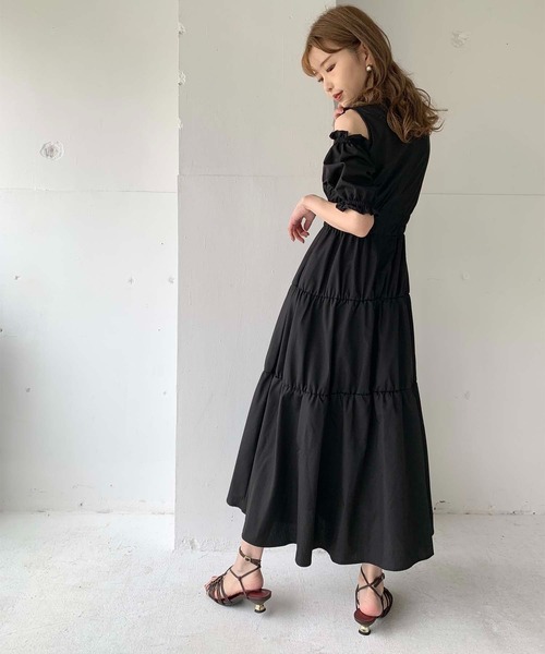ルネ♡リネンティアード　ワンピース CLANE/クラネ】TIERED ONE PIECE/ティアードワンピース