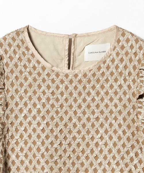 CAROLINA GLASER(カロリナ グレイサー)の「CAROLINA GLASER / ボリュームスリーブ ワンピース(ワンピース・レディース・ブラック/ベージュ・ONE SIZE)」の17枚目の写真