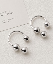 【 NOLITA / ノリータ 】 ボール×フープデザイン ピアス