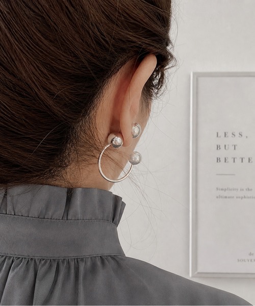 NOLITA LABORATORY(ノリータラボラトリー)の「【 NOLITA / ノリータ 】 ボール×フープデザイン ピアス(ピアス(両耳用)・レディース・シルバー/ゴールド・FREE)」の14枚目の写真