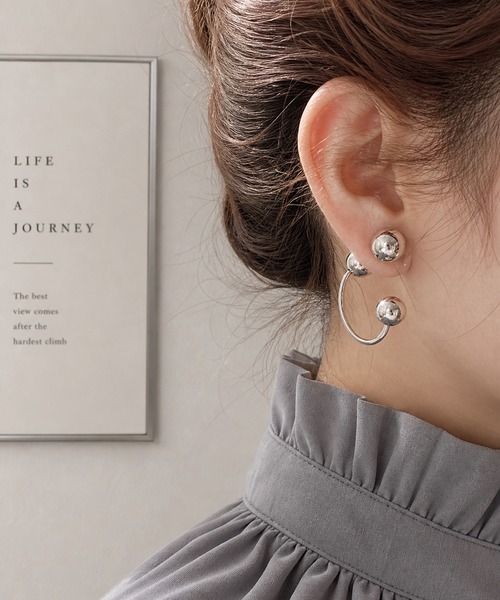 NOLITA LABORATORY(ノリータラボラトリー)の「【 NOLITA / ノリータ 】 ボール×フープデザイン ピアス(ピアス(両耳用)・レディース・シルバー/ゴールド・FREE)」の13枚目の写真