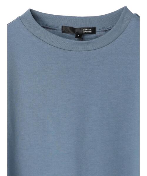 Sugar spoon（シュガースプーン）の「・SUGAR SPOON ギャザースリーブTシャツ（Tシャツ/カットソー・レディース・ブラック/オフホワイト/ブルー/グレイッシュベージュ・FREE）」の22枚目の写真