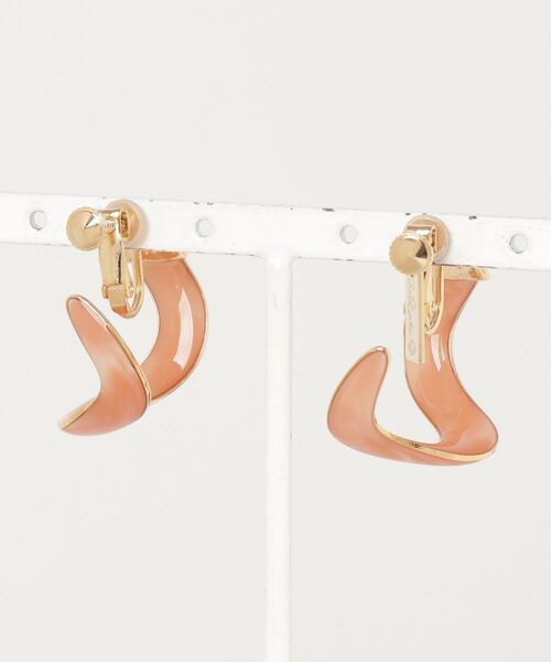 The Rule(ザルール)の「The Rule ザルール:Riviera hoop earring:リビエラ フープイヤリング(イヤリング・レディース・グレー/ピンク/ブルー/ベージュ・FREE)」の13枚目の写真
