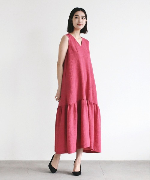 kaene（カエン）の「シュリンクオーバードレス（ドレス・レディース・ブラック/ピンク/ベージュ・1/2）」の19枚目の写真