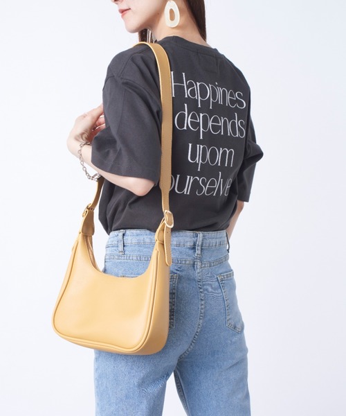 MAISON BREEZE(メゾンブリーズ)の「一枚は持っておきたいトレンドのバックプリントTシャツ♪【MAISON BREEZE】Happines…メッセージオーバーサイズバックプリントTシャツ(Tシャツ/カットソー・レディース・ピンク/グリーン/ブラック系その他2/ブラック系1・FREE)」の14枚目の写真