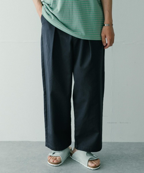 ITEMS URBANRESEARCH（アイテムズ アーバンリサーチ）の「TCワンタックパンツ（その他パンツ・メンズ・ベージュ/グレー/ブルー・MEDIUM/LARGE）」の10枚目の写真