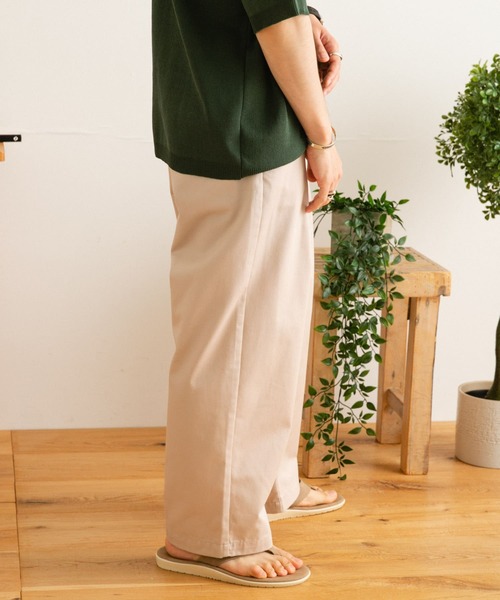 ITEMS URBANRESEARCH（アイテムズ アーバンリサーチ）の「TCワンタックパンツ（その他パンツ・メンズ・ベージュ/グレー/ブルー・MEDIUM/LARGE）」の16枚目の写真