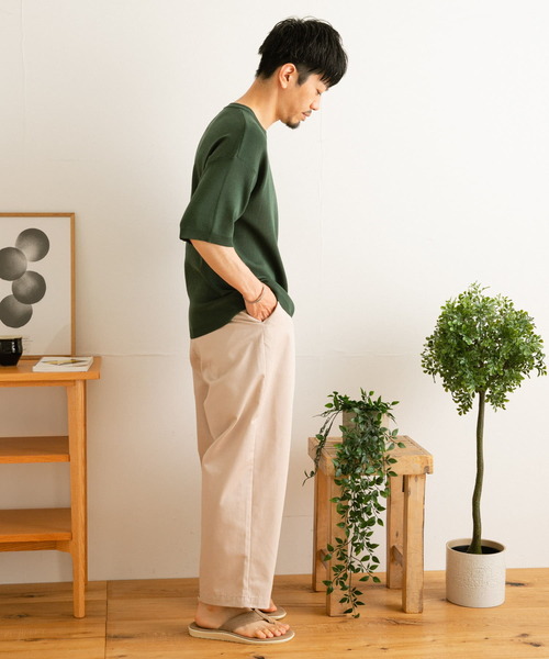 ITEMS URBANRESEARCH（アイテムズ アーバンリサーチ）の「TCワンタックパンツ（その他パンツ・メンズ・ベージュ/グレー/ブルー・MEDIUM/LARGE）」の12枚目の写真