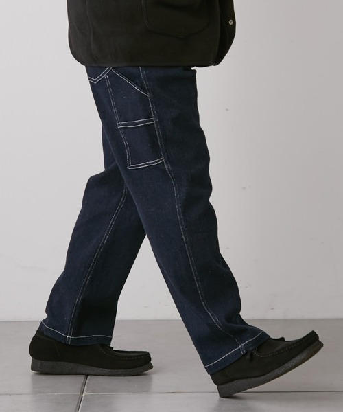 CIAOPANIC TYPY(チャオパニックティピー)の「TYPYデニムペインターパンツ(デニムパンツ・メンズ・ネイビー/ブルー/アイボリー/ブラック・M/L)」の3枚目の写真