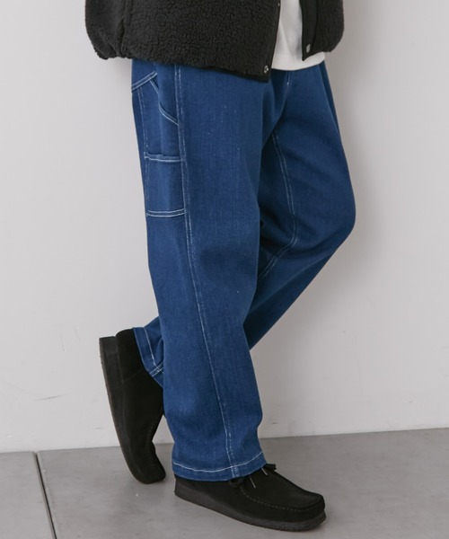 CIAOPANIC TYPY(チャオパニックティピー)の「TYPYデニムペインターパンツ(デニムパンツ・メンズ・ネイビー/ブルー/アイボリー/ブラック・M/L)」の4枚目の写真