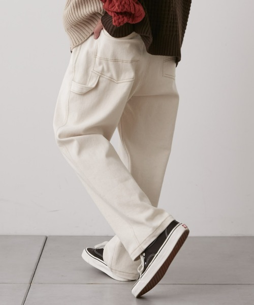 CIAOPANIC TYPY(チャオパニックティピー)の「TYPYデニムペインターパンツ(デニムパンツ・メンズ・ネイビー/ブルー/アイボリー/ブラック・M/L)」の2枚目の写真