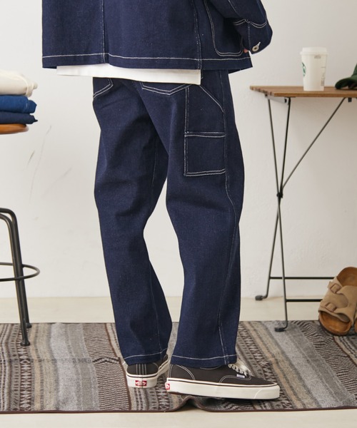 CIAOPANIC TYPY(チャオパニックティピー)の「TYPYデニムペインターパンツ(デニムパンツ・メンズ・ネイビー/ブルー/アイボリー/ブラック・M/L)」の21枚目の写真