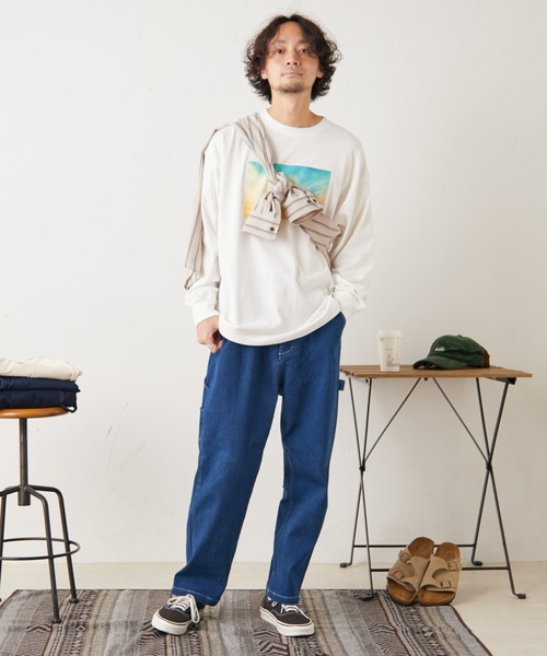 CIAOPANIC TYPY(チャオパニックティピー)の「TYPYデニムペインターパンツ(デニムパンツ・メンズ・ネイビー/ブルー/アイボリー/ブラック・M/L)」の17枚目の写真