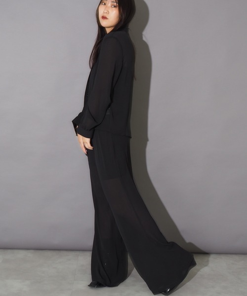 Bloom Closet(ブルームクローゼット)の「リラックスシアーセットアップ(セットアップ・レディース・ブラック/グレー/ブルー/アイボリー・MEDIUM/LARGE)」の17枚目の写真