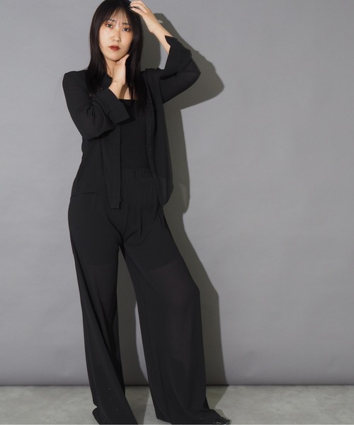 Bloom Closet(ブルームクローゼット)の「リラックスシアーセットアップ(セットアップ・レディース・ブラック/グレー/ブルー/アイボリー・MEDIUM/LARGE)」の14枚目の写真