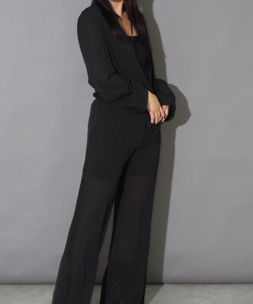 Bloom Closet(ブルームクローゼット)の「リラックスシアーセットアップ(セットアップ・レディース・ブラック/グレー/ブルー/アイボリー・MEDIUM/LARGE)」の18枚目の写真
