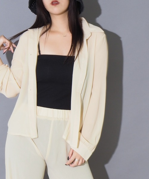 Bloom Closet(ブルームクローゼット)の「リラックスシアーセットアップ(セットアップ・レディース・ブラック/グレー/ブルー/アイボリー・MEDIUM/LARGE)」の19枚目の写真