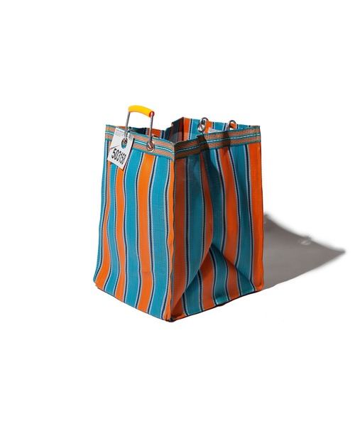 PUEBCO（プエブコ）の「RECYCLED PLASTIC STRIPE BAG　Rectangle/D26（トートバッグ・メンズ・その他1/その他2/その他3/その他4/その他5/その他6・ONE SIZE）」の3枚目の写真