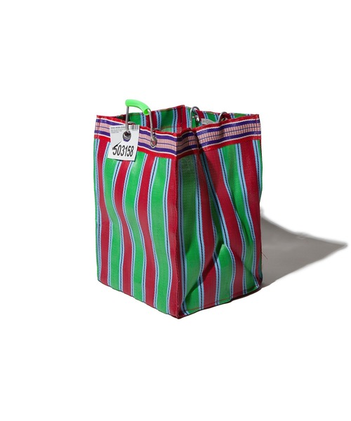 PUEBCO（プエブコ）の「RECYCLED PLASTIC STRIPE BAG　Rectangle/D26（トートバッグ・メンズ・その他1/その他2/その他3/その他4/その他5/その他6・ONE SIZE）」の4枚目の写真