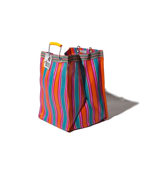 PUEBCO（プエブコ）の「RECYCLED PLASTIC STRIPE BAG　Rectangle/D26（トートバッグ・メンズ・その他1/その他2/その他3/その他4/その他5/その他6・ONE SIZE）」の10枚目の写真