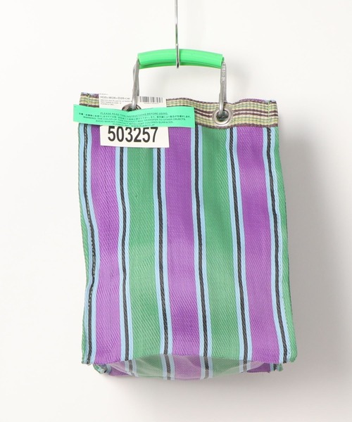 PUEBCO（プエブコ）の「RECYCLED PLASTIC STRIPE BAG　Rectangle/D26（トートバッグ・メンズ・その他1/その他2/その他3/その他4/その他5/その他6・ONE SIZE）」の20枚目の写真