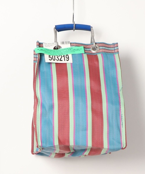 PUEBCO（プエブコ）の「RECYCLED PLASTIC STRIPE BAG　Rectangle/D26（トートバッグ・メンズ・その他1/その他2/その他3/その他4/その他5/その他6・ONE SIZE）」の15枚目の写真