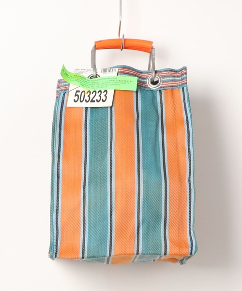 PUEBCO（プエブコ）の「RECYCLED PLASTIC STRIPE BAG　Rectangle/D26（トートバッグ・メンズ・その他1/その他2/その他3/その他4/その他5/その他6・ONE SIZE）」の18枚目の写真